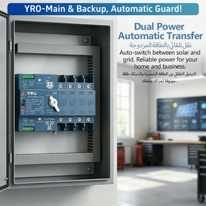 YRO Solar ATS Değiştirme Anahtarı 125A Mevcut PV İnvertör Kesintisiz Güç Otomatik Transfer Anahtarı Tedarikçileri 4 Kutuplu - Product Image 2