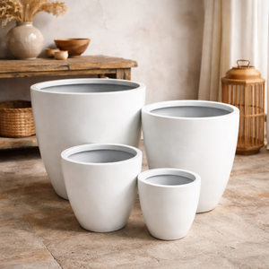 Home & Garden Decor Hand-Carved Fiberglass Flower Pots <b>Best</b> Quality Durable Eco-Friendly Garden Pots Garden Application - Product Image 1