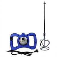 Mélangeur Agitateur Électrique INTOUGH 1350W pour Ciment, Plâtre, Enduit et Peinture – Outil de Construction avec Pales à Béton