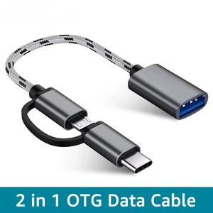 2 in 1 USB 3.0 OTGアダプタタイプCマイクロUSBからUSB 3.0アダプタケーブルOTGコンバータゲームパッドフラッシュディスクタイプC OTGケーブル - Product Image 2