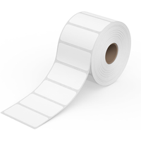 Rouleau d'étiquettes thermiques pour code-barres SKU 1"x2" en papier blanc brillant pour les rayonnages d'entrepôt, les étiquettes de prix pour les aliments et les cosmétiques