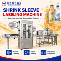 Machine d'étiquetage automatique à tête unique pour manchons rétractables, certifiée CE, pour la ligne de production de bouteilles d'eau en PET