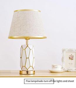 Phong Cách Hiện Đại Gốm Bảng Đèn Kính Màu Kim Loại 220V AC Powered Cho Phòng Ngủ Cạnh Giường Ngủ Phòng Khách Nghiên Cứu Thiết Kế Đơn Giản - Product Image 5