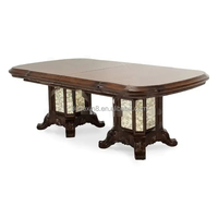 Meubles de style classique américain Table en bois massif haut de gamme avec 8 à 10 places Tables à manger longues antiques