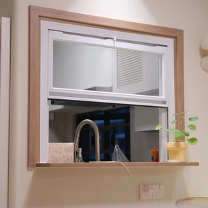 Fenêtre à guillotine simple et double en vinyle de style américain, fenêtre à guillotine coulissante verticale en PVC avec inclinaison <span class=keywords><strong>pour</strong></span> un nettoyage facile - Product Image 3