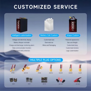 Pin Lipo chất lượng tốt nhất 12S 14S 18S 24S 5C/10C, Pin Drone 6S 22000 mAh, Pin trạng thái rắn cho Drone - Product Image 6