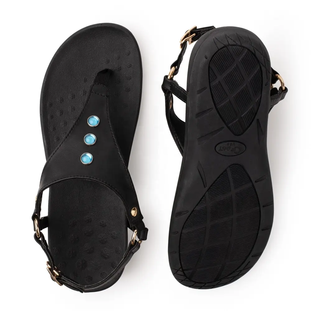 夏の女性ラバービーチサンダル靴足サポーター装具