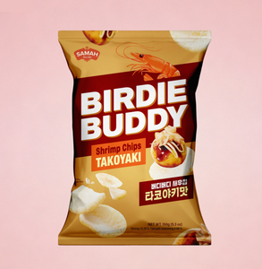 BIRDIE BUDDY Chips de Camarón Takoyaki en Bolsa, Sabor Dulce y Salado, Condimento para Okonomiyaki, Crujiente, Tamaño Familiar, Bocadillo para Fiestas, Exportación OEM - Product Image 2