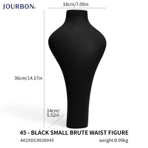 Jourbon nhung hiển thị đồ trang sức đứng sợi nhỏ Cửa hàng đồ nội thất cổ đứng Set cho đồ trang sức <span class=keywords><strong>container</strong></span> - Product Image 2