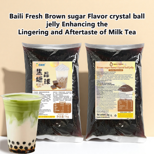 Perlas <span class=keywords><strong>de</strong></span> Boba <span class=keywords><strong>de</strong></span> Tapioca Auténticas Sin Cocción con Azúcar Moreno <span class=keywords><strong>de</strong></span> Baili Xian, 1 <span class=keywords><strong>Kilo</strong></span> / 2.2 Libras - Product Image 3