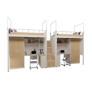 Appartement étudiant <span class=keywords><strong>lit</strong></span> superposé <span class=keywords><strong>bureau</strong></span> combinaison <span class=keywords><strong>lit</strong></span> école dortoir personnel Double couche fer cadre <span class=keywords><strong>lit</strong></span> armoire <span class=keywords><strong>bureau</strong></span> - Product Image 1