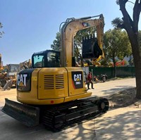 Excavatrice d'occasion CAT 308E2, Caterpillar 308 d'origine japonaise, 8 tonnes, conception compacte à rayon de braquage réduit, mini-excavatrice avec pelle à godets