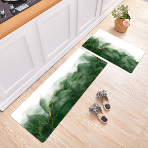 <span class=keywords><strong>Tapis</strong></span> <span class=keywords><strong>de</strong></span> <span class=keywords><strong>cuisine</strong></span> tissé style marbre à texture abstraite, absorbe l'eau et l'huile, antidérapant, lavable en machine - Product Image 3