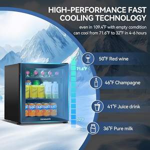 portable custom transparent <b>glass</b> door freeze display cooler refrigerator <b>small</b> mini fridge for bedroom hotel - Product Image 4