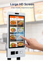 Mesin Terminal Pembayaran Interaktif Kapasitif TouchWo Restaurant 10 Titik dengan SDK untuk Kios Layanan Mandiri dan Pemesanan Mandiri