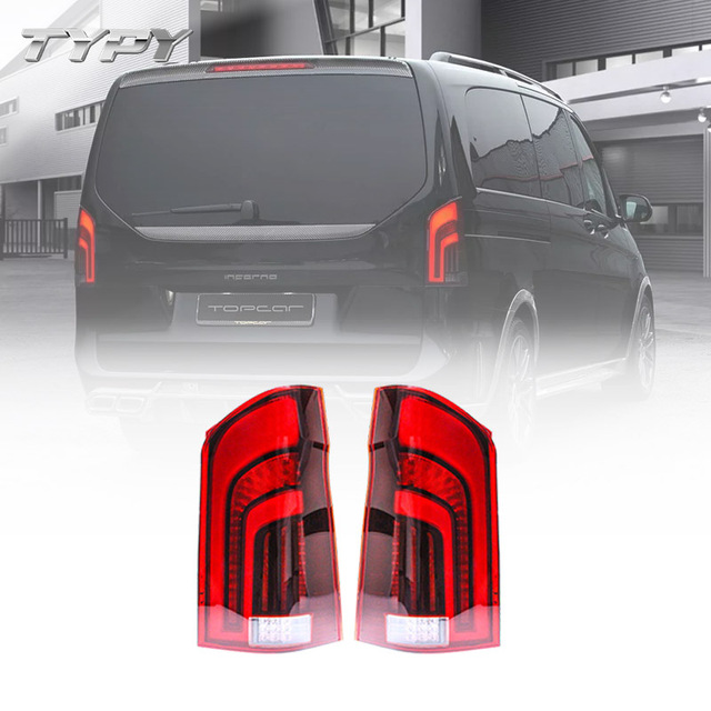 Car Tail Lights Assembly Modified LED Tail Lights Turning Signal for Mercedes-Benz Vito 2016-2020