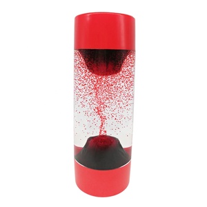 10 minutes clock reverse flowing colorful <strong>floating</strong> sand glass creative gift timer acrylic liquid <strong>hourglass</strong> - Product Image 2