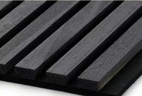 Panneau mural en bois de chêne 3D moderne, placage de bois, auto-adhésif, panneau mural acoustique en MDF pour décoration intérieure, absorption acoustique