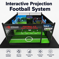 Sistema de Juego de Fútbol con Proyección y Sensor de Movimiento para Niños en Interiores, Equipo de Fútbol Virtual Interactivo