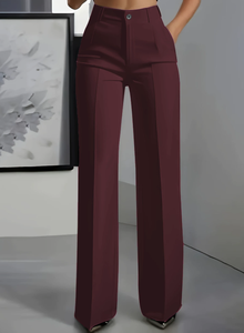 Nuovi <span class=keywords><strong>Pantaloni</strong></span> da Completo a Vita Alta e Gamba Dritta per Donne Europee e Americane - Product Image 4