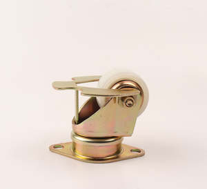 Stahl-Luftfracht-Lenkrolle Nylon-Doppelkugellager-Plattenrollen mit Zehenschutz im Schwenkstil - Product Image 6