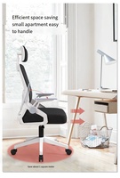 Siège Ergonomique Pivotant Blanc Hbada E3 avec Soutien Lombaire s Office patron Pro Dynamic