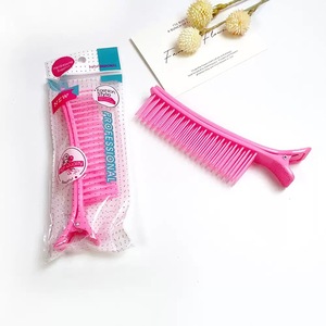 Pince à cheveux en plastique personnalisable avec logo, populaire <span class=keywords><strong>pour</strong></span> <span class=keywords><strong>salon</strong></span>, <span class=keywords><strong>pour</strong></span> <span class=keywords><strong>tissage</strong></span> et mèches, <span class=keywords><strong>pour</strong></span> femmes - Product Image 6