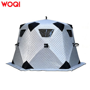 Tente <span class=keywords><strong>de</strong></span> sauna portable WOQI, pliable, isolée, pour spa personnel, sauna vapeur, pêche sur glace, avec cheminée, imperméable, pour toutes les conditions météorologiques - Product Image 1