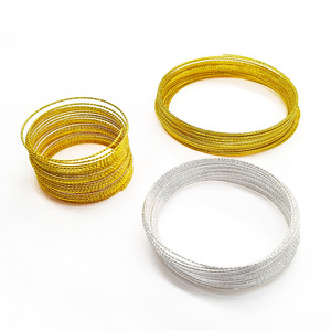 18K Gold And <b>Silver</b> Iron <b>Wire</b> Beaded Jewelry Findings 10Cm For DIY Bracelet Ring Making - Product Image 4