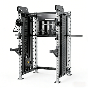 Station de <span class=keywords><strong>musculation</strong></span> multifonctionnelle commerciale avec machine Smith et crossover intégrés – Équipement d'entraînement de <span class=keywords><strong>musculation</strong></span> - Product Image 1