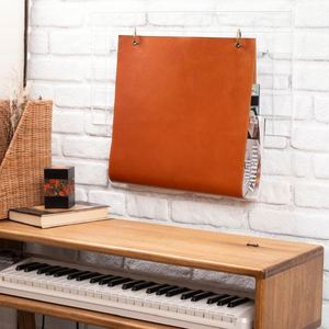 Organisateur mural suspendu en similicuir pour magazines et rangement domestique - Product Image 2