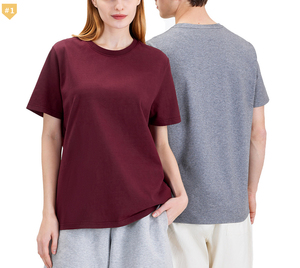 Personnalisé 270g à manches courtes col rond pure <span class=keywords><strong>laine</strong></span> mérinos à manches courtes hommes et femmes T-Shirt vêtements - Product Image 1