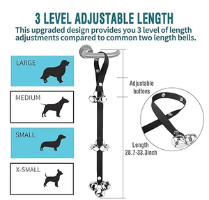 Campana de Puerta para Perros de Nailon con Anillo para Colgar, Impermeable IP67, Ecológica, Altura Ajustable, Sonido Fuerte para el Entrenamiento de Cachorros - Product Image 4