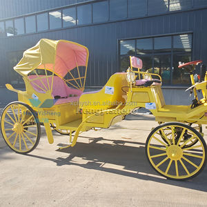 Voiture à chevaux style mariage parc visite touristique voitures à vendre véhicule à roues dessiné chariot rétro - Product Image 4