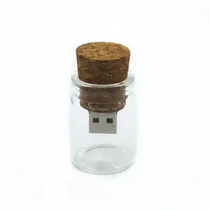 OEM/ODM ECO Reclyced Cork with bottle usb disk High speed wooden usb stick