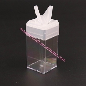 Plástico transparente a granel PS Square <span class=keywords><strong>Shaker</strong></span> 1,5 oz 4,5 oz Glitter <span class=keywords><strong>Shaker</strong></span> Botellas para embalaje Glitter - Product Image 3