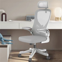 Chaise de bureau de direction ergonomique moderne soutien lombaire respirant dos solide hauteur réglable confortable tissu longue heure