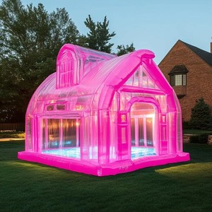 Bán buôn Inflatable Barn hồ bơi cho trẻ em trang trại theo chủ đề hồ bơi nước Inflatable với tán che cho sân sau & mùa hè chơi - Product Image 5