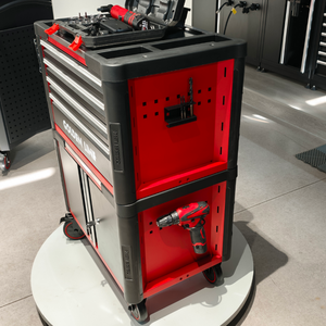 Chariot de travail mobile tout-en-un |   Armoire de rangement d'outils et tiroirs organisateurs avec logo personnalisé, portable pour mécaniciens et techniciens - Product Image 4