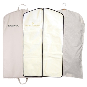 Impression personnalisée logo costume poussière <span class=keywords><strong>vêtement</strong></span> naturel suspendu coton <span class=keywords><strong>housse</strong></span> <span class=keywords><strong>en</strong></span> <span class=keywords><strong>tissu</strong></span> - Product Image 4