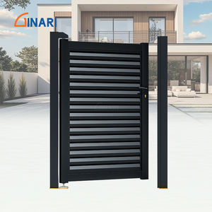 Petite Porte Piétonne en Aluminium pour la Sécurité du Jardin Légère Revêtement Poudre <span class=keywords><strong>2m</strong></span> de Largeur 6 Pieds de <span class=keywords><strong>Hauteur</strong></span> Modélisation 3D - Product Image 2