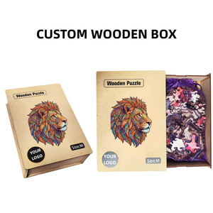 <span class=keywords><strong>Puzzle</strong></span> en bois sur le thème de la forêt artistique avec un renard animal, parfum de bois naturel pour la relaxation <span class=keywords><strong>zen</strong></span> et les cadeaux créatifs - Product Image 1