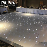 2020 nouveau dj lumières de mariage Acrylique effets d'éclat a mené la piste de danse étoilée