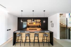 Meubles de cuisine en bois simples pour la décoration, la rénovation et la conception de la maison, avec une <span class=keywords><strong>grande</strong></span> zone d'îlot - Product Image 2