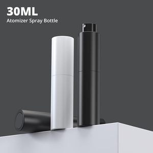 Flacons vaporisateurs de parfum de luxe de 10 ml, blanc mat et noir, avec impression sérigraphique, avec diffuseur à roseaux - Product Image 3