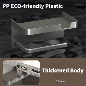 Đấm miễn phí nổi kệ lưu trữ chủ giá Khay Đứng tổ chức treo tường phòng tắm nhà vệ sinh giữ giấy kệ lưu trữ giá - Product Image 5