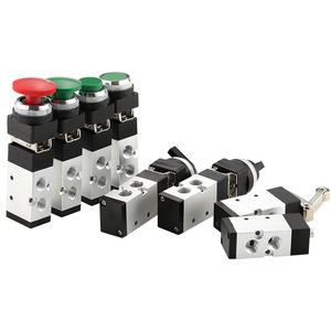 วาล์วควบคุมทิศทางลมแบบกลไก DDE Dade Pneumatics 2 ตำแหน่ง 5 ทาง ขนาด 1/4 นิ้ว อะไหล่ระบบนิวเมติก - Product Image 1