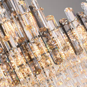 Zeil Lighting, candelabros LED de cristal de lujo modernos para comedor, sala de estar, techo ajustable para boda, Hotel, lámpara de tamaño medio - Product Image 6