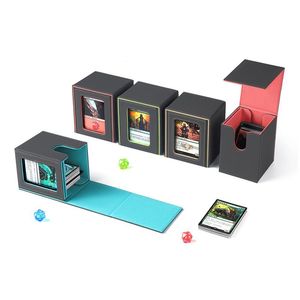 Torson Durable 100 + Pu Carte Jeu Boîte De Rangement Cartes À Collectionner Boîtes En Cuir Deckbox <span class=keywords><strong>Yu</strong></span> <span class=keywords><strong>Gi</strong></span> <span class=keywords><strong>Oh</strong></span> pour Tcg Mtg Yugioh UG Deck Box - Product Image 5