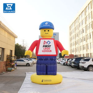 Personnages de dessins animés gonflables géants en forme de blocs de construction, mascotte publicitaire <span class=keywords><strong>gonflable</strong></span> - Product Image 1